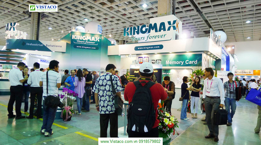 Vi tính Bình Dương thăm Gian hàng KingMax tại hội chợ công nghệ toàn cầu